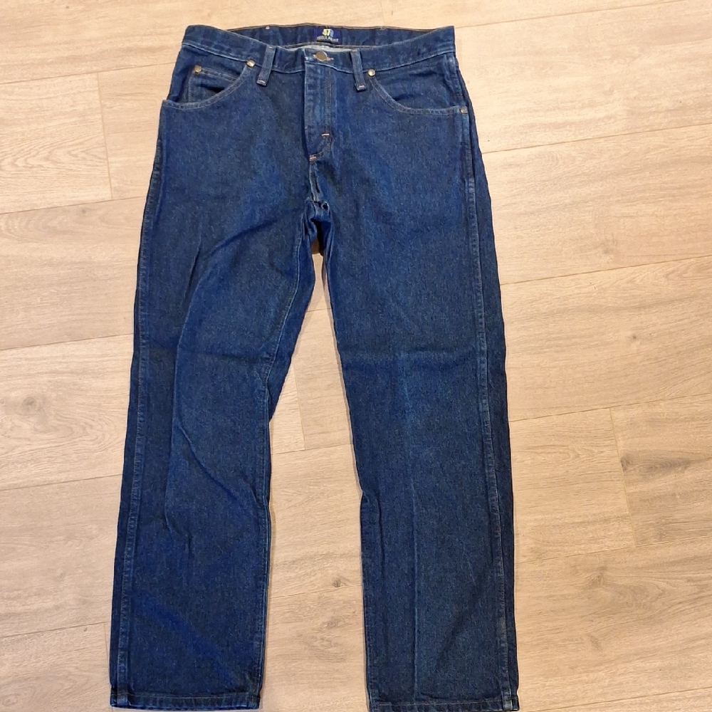 Wrangler Men's 47MWZ Cowboy Cut Regular Fit Blue Jeans